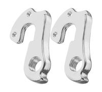 Healeved Crochet de Cadre de Vélo en Alliage D'aluminium, Patte de Dérailleur Arrière 2 Pièces, Rallonge pour Crochet de Queue Compatible VTT et Route, Accessoire Solide pour Protection