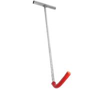 Healeved Crochet de Levage en Acier Renforcé 50 CM X 10 MM pour Verre Trempé Outil Pratique pour Poteau en T Lève-Vitre Robuste pour Déchargement et Manutention Sécurisée de Charges