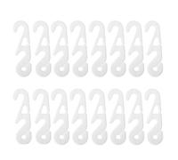 Healeved Crochets d'Extension en S pour Masque 30 Pièces Blanc Boucles Réglables pour Cordon de Masque Accessoires de Protection Auriculaire Anti-Pression Fourniture Usage Quotidien