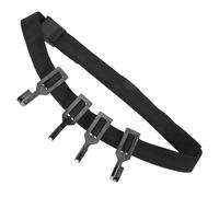 Healeved Crochets pour Arbres Noirs 38 CM X 15 M Sangle Tissée 1 Pièce 4 Crochets Métalliques Résistants à la Chaleur pour Accessoires de Miradors de Chasse et Matériel Suspendre en