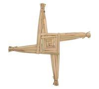 Healeved Croix de paille irlandaise tissée à la main - Mur religieux traditionnel et croix de table des Saintes Brigida bénédictions spirituelles pour l'entrée et la ferme - Patrimoine irlandais