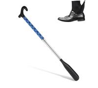Healeved Cuillère à Chaussures Rétractable Acier Inoxydable avec Manche Long Ajustable pour Seniors et Femmes Enceintes Design Portable et Pratique pour Voyage