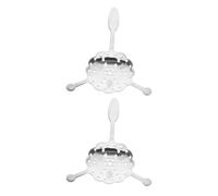 Healeved Cuillères à Absinthe Multifonction en Acier Inoxydable Lot de 2 Passoire Fine Intégrée pour Bar et Préparation de Cocktails Maison