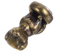 Healeved Décoration Charnière Supérieure en Cuivre à Tête D'animal Vintage, Ornement Magique pour Cadre de Porte, Cache-charnière Décoratif Unique pour Meubles, pour Rénovation Intérieure