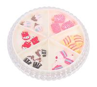 Healeved Décoration De Manucure Unique 1 Boîte De Clous Dongle Aux Motifs De Desserts Aux Bonbons Pour Un Art Dongle Charmant