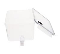 Healeved Distributeur D'eau Froide 3,2 L avec Robinet Transparent en Plastique, Pichet de Boisson pour Maison et Fête, Récipient pour Jus, Seau à Eau Glacée, Ustensile de Service Pratique