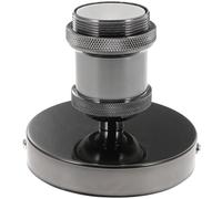 Healeved Douille E27 Vintage en Aluminium Noir Perlé Base de Plafonnier en Acier Inoxydable Support D’Ampoule pour Lampe Suspendue Kit de Réparation de Lampe Usage pour Éclairage Intérieur