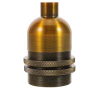 Healeved Douille Vintage en Aluminium E27 Suspendre Support D’Ampoule Décoratif à Double Anneau Compatible Lampes de Restaurant et Bar Pièce Détachée pour Luminaires Rétro Culot à Vis