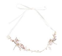 Healeved Dragonfly Bridal Headband avec Perles Accessoire Cheveux Mariage et Durable et Filles Bandeau Mariée Simple à Porter pour Banquets et Fêtes