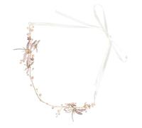 Healeved Dragonfly Headpiece Perles Pour Mariage Élégant Bandeau De Mariée Accessoire De Cheveux Pour Fête Et Cérémonie