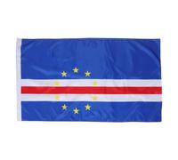 Healeved Drapeau du Cap-Vert : Bannière patriotique de 90 x 150 cm pour les supporters de football - Drapeau du Cap-Vert pour festivals, défilés, événements sportifs et célébrations -