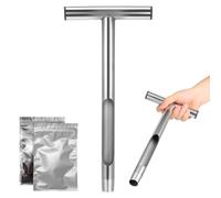 Healeved Échantillonneur pour Prélèvement Précis T de Sol en Acier Inoxydable 304, Outil Compact et Facile à Saisir pour Agriculture et Parcours de Golf