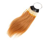 Healeved Échantillons De Cheveux Humains Naturels Anneaux De Test De Teinture Capillaire Mèches De Coloration Pour Pratique Salon De Coiffure