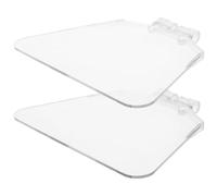 Healeved Écran de Protection Oculaire Transparent en Plastique 4 Pouces pour Meuleuse d'angle, Kit 2 Pièces, Accessoire de Sécurité pour Outils Électriques, Protection Les Débris, Usage