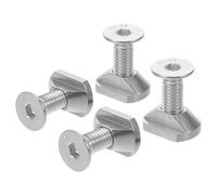 Healeved Écrous en T M8 Inoxydables 4 Pièces pour Montage Hydrofoil Planche de Surf, Vis de Fixation pour Rails de Foil Sup, Matériel Antirouille pour Wingfoil et Kitesurf