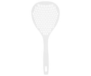 Healeved Écumoire à Passoire Fine Blanche avec Manche Long, Cuillère à Pâtes et Raviolis en Plastique Épais, Passoire D’évier Cuisine pour Égouttage des Aliments, Ustensile la Cuisine