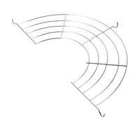 Healeved Égouttoir à Huile en Acier Inoxydable Semi-circulaire, Grille de Friture Résistante, Support Stable pour Barbecue et Cuisson, Accessoire la Cuisine Polyvalent pour Vidange D’huile