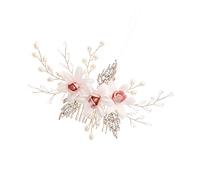 Healeved Élégant Peigne À Cheveux En Forme De Fleur Pour Mariée Accessoire De Coiffure Fait Main En Strass