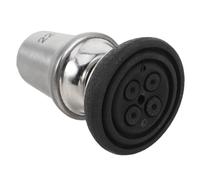 Healeved Embout en Caoutchouc Rotatif pour Canne 22 Mm, Antidérapant Noir Léger, Accessoire Remplaçable pour Bâtons de Marche et Béquilles, Stabilité Optimale pour Personnes Âgées et Usage