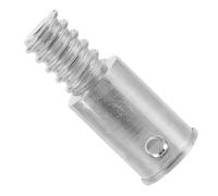 Healeved Embout Fileté en Alliage D'aluminium pour Remplacement de Manche à Balai, Diamètre 25mm, Extrémité en Métal Résistante, Adapté pour Tiges en Bois et Perches de Serpillière
