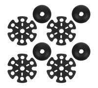 Healeved Embouts de Bâtons de Marche en Caoutchouc Noir Paniers Neige et Boue, Accessoires de Randonnée pour Trekking Longue Distance Résistance à l'usure et Stabilité Renforcée