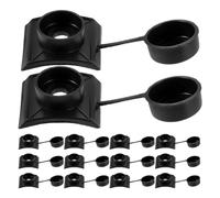 Healeved Embouts de Fixation pour Vis à Queue de Foret, Bouchons D'étanchéité Gris 200 Pièces, Capuchons pour Tuiles Acier, Accessoires de Rénovation Toiture, Protection Solide