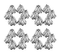 Healeved Embouts de Perles Vintage en Alliage Argenté 50 Pcs Mini Perles Intercalaires à Motifs Floraux pour Création de Bijoux Bracelets Colliers et Loisirs Créatifs Embouts Ronds