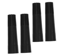 Healeved Embouts Filetés Pour Manche à Balai 4 Pièces Adaptateurs De Rallonge En Plastique Pp Noir Télescopique Connexion Sécurisée Accessoire De Nettoyage Pour Lave-vitres Outil Ménager
