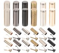 Healeved Embouts Métalliques pour Cordons de Pantalon 24 Pièces Taille Moyenne Alliage Métallique Solide Couleurs Variées Accessoires de Bricolage Polyvalents pour Lacets Ceintures et