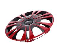 Healeved Enjoliveur de Roue 13 Pouces Rouge Polypropylène Résistant Enjoliveur Central de Jante pour Voiture Protection l'eau Accessoires Automobiles Polyvalents