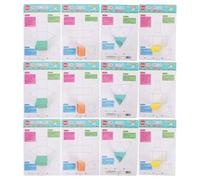 Healeved Ensemble de 2 Solides Géométriques 3D Pliables à Ficelle Matériel Pédagogique de Géométrie pour Classe Modèles Mathématiques Éducatifs pour Garçon et Filles Formes et Solides