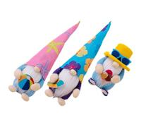 Healeved Ensemble de 3 Gnomes de Plage Décoratifs en Tissu et Coton PP pour Décoration D'été, pour Festivals et Scènes de Fête