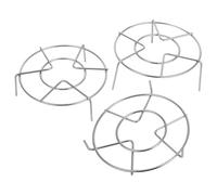 Healeved Ensemble de 3 Supports Vapeur en Acier Inoxydable 16 Cm, Grille à Œufs Multifonction, Design Trépied Pratique, Facile à Nettoyer, Cuisine et Autocuiseur