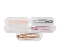 Healeved Ensemble de 5 Outils pour lentilles de Contact Souples, Comprenant Un applicateur et Un extracteur pour Ongles Longs, Une Pince à épiler à Embout Silicone et Un applicateur à Ventouse, Le