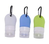 Healeved Ensemble De Flacons De Voyage De 38 Ml Flacons Cosmétiques Rechargeables En Gel De Silice Pour Femmes