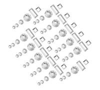 Healeved Ensemble De Forets À À Fond Plat Décorations D' Rondes Et Carrées Mixtes Pour Accessoires De Manucure