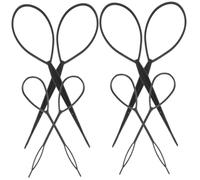 Healeved Ensemble D'outils de Coiffure pour Fille 8 Pièces Pinces de Coiffure pour Queue de Cheval Rapide Tresses de Queue sans Odeur Prêt pour La Fête