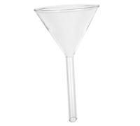 Healeved Entonnoir Triangulaire Solide en Verre 60 MM pour Laboratoire, Finition Soignée, Réutilisable et Lavable Main, pour Chimie Analytique et Expériences Scientifiques