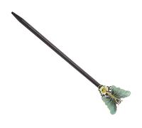 Healeved Épingle Cheveux Chinoise Bois avec Fleur Traditionnelle Décoration Vintage pour Chignon Hanfu Accessoire Élégant et Rétro