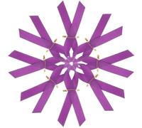 Healeved Épingle Ruban de Sensibilisation et Réutilisables et Résistantes la Déchirure Broches Ruban en Polyester Pourpre Lot de 100 Cérémonie de Remise de Diplôme Événements
