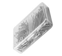 Healeved Épingles à Postiche en Acier Argenté Kit 150 Pièces 38Mm 100 Pcs 51Mm 50 Pcs Aiguilles en T Fixation Stable Perruques sur Tête de Mannequin Accessoires pour Confection