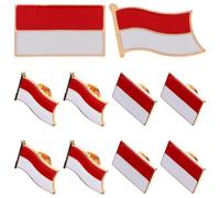 Healeved Épingles à Revers Décoratives Métal Lot de 6 Drapeaux Indonésie et Pologne, Accessoires Mode pour Amis et Mères lors d'Événements Formels