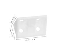 Healeved Équerres d'Angle Plastique Renforcées 90° Lot de 50 Supports pour Meubles Bureau Usage Domestique Entrepôt