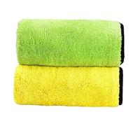 Healeved Essuie-Tout À Suspendre 2 Lingettes Nettoyantes Double Face Polaire Épaisse Absorbantes Indéchirables 40 X 30 Cm