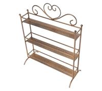 Healeved Étagère de Rangement en Fer à 3 Niveaux 33x27x11,7 Cm pour Comptoir de Salle de Bain, Organisateur de Parfums et Maquillage, Panier de Rangement Compact pour Lavabo, Chambre