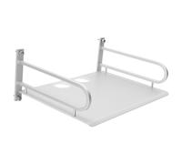 Healeved Étagère Murale en Aluminium Argenté Support Robuste et Design Gain de Place, Sections Multiples pour Salon et Chambres, Style Minimaliste et Fin
