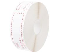 Healeved Étiquettes Autocollantes pour Congélateur et Réfrigérateur Rouleau de 500 Stickers Rouges Marqueur de Date et Contenu Alimentaire Papier Cristal sans Colle pour Conservation