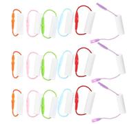 Healeved Étiquettes Nominatives Vierges pour Vêtements et Chaussures Garçon et Filles, 30 Pièces Multicolores Anneaux Suspendus, Petites Étiquettes pour Garderie, Couleur Couleur Aléatoire