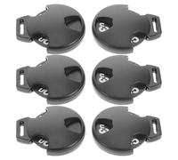 Healeved Étiquettes Numérotées pour Couvre-Chefs de Golf en Plastique Solide, Lot de 6 Pièces, Design Rotatif Circulaire, Identification Facile des Clubs sur Parcours, Accessoires