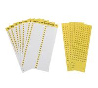 Healeved Étiquettes pour boîtes électriques (10 feuilles) - Étiquettes numérotées pour panneaux de disjoncteurs - Répertoire des numéros électriques amovibles - Étiquette pour centre de charge